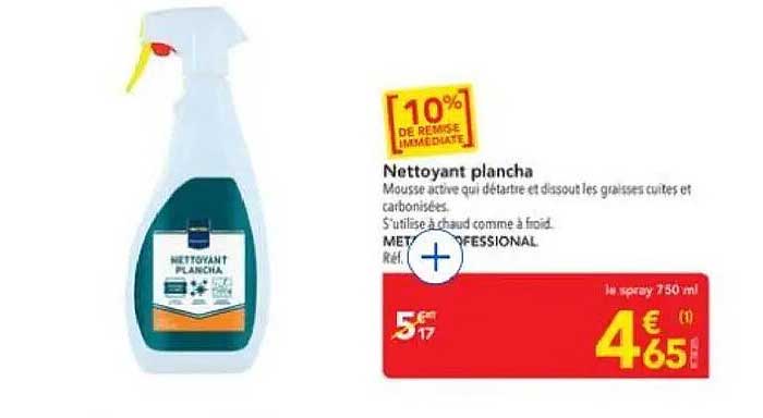 Nettoyant plancha