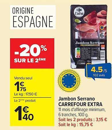 ORIGINE ESPAGNE -20% SUR LE 2ÈME