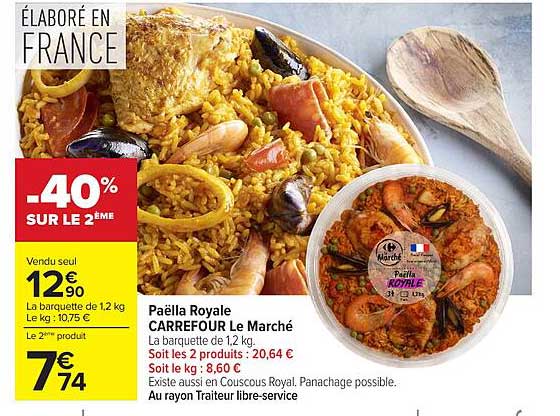 Paëlla Royale CARREFOUR Le Marché