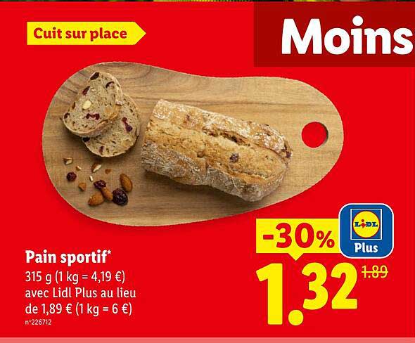 Pain sportif*