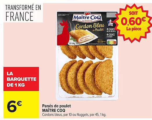 Panés de poulet MAÎTRE COQ