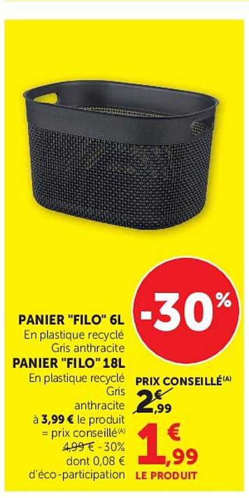 PANIER "FILO" 6L