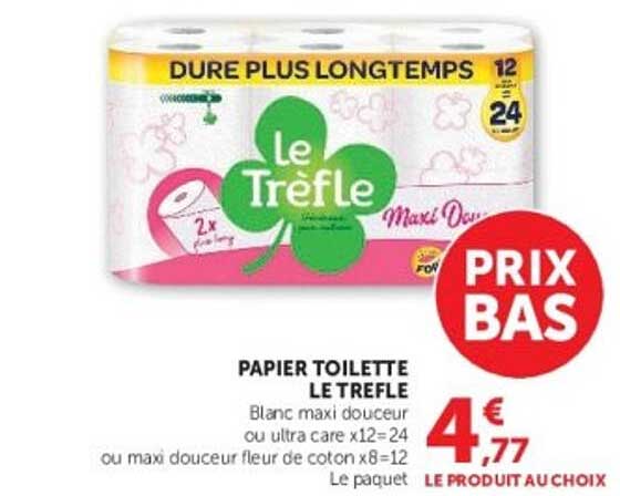 PAPIER TOILETTE LE TREFLE