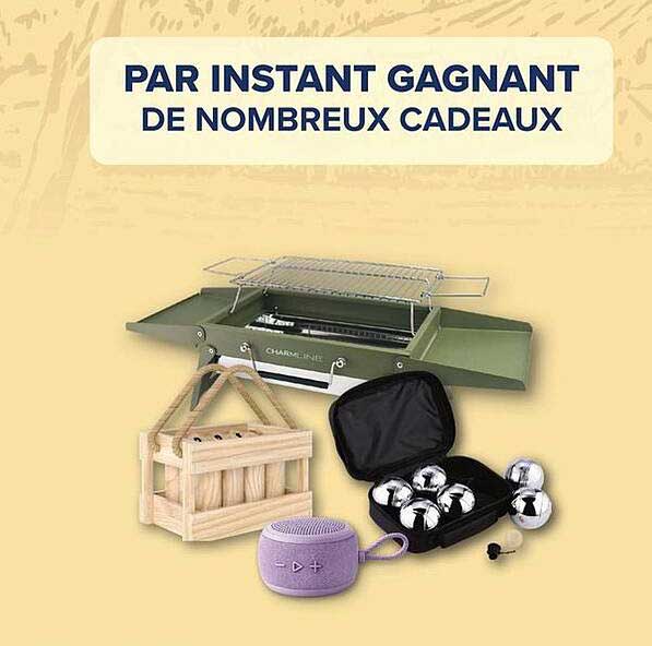 PAR INSTANT GAGNANT DE NOMBREUX CADEAUX