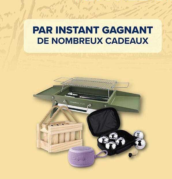 PAR INSTANT GAGNANT DE NOMBREUX CADEAUX