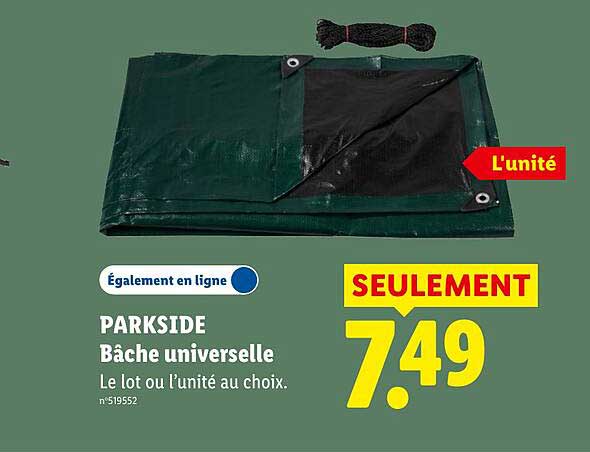 PARKSIDE Bâche universelle