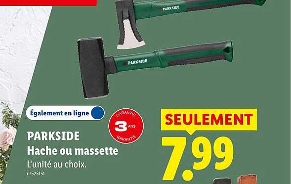 PARKSIDE Hache ou massette