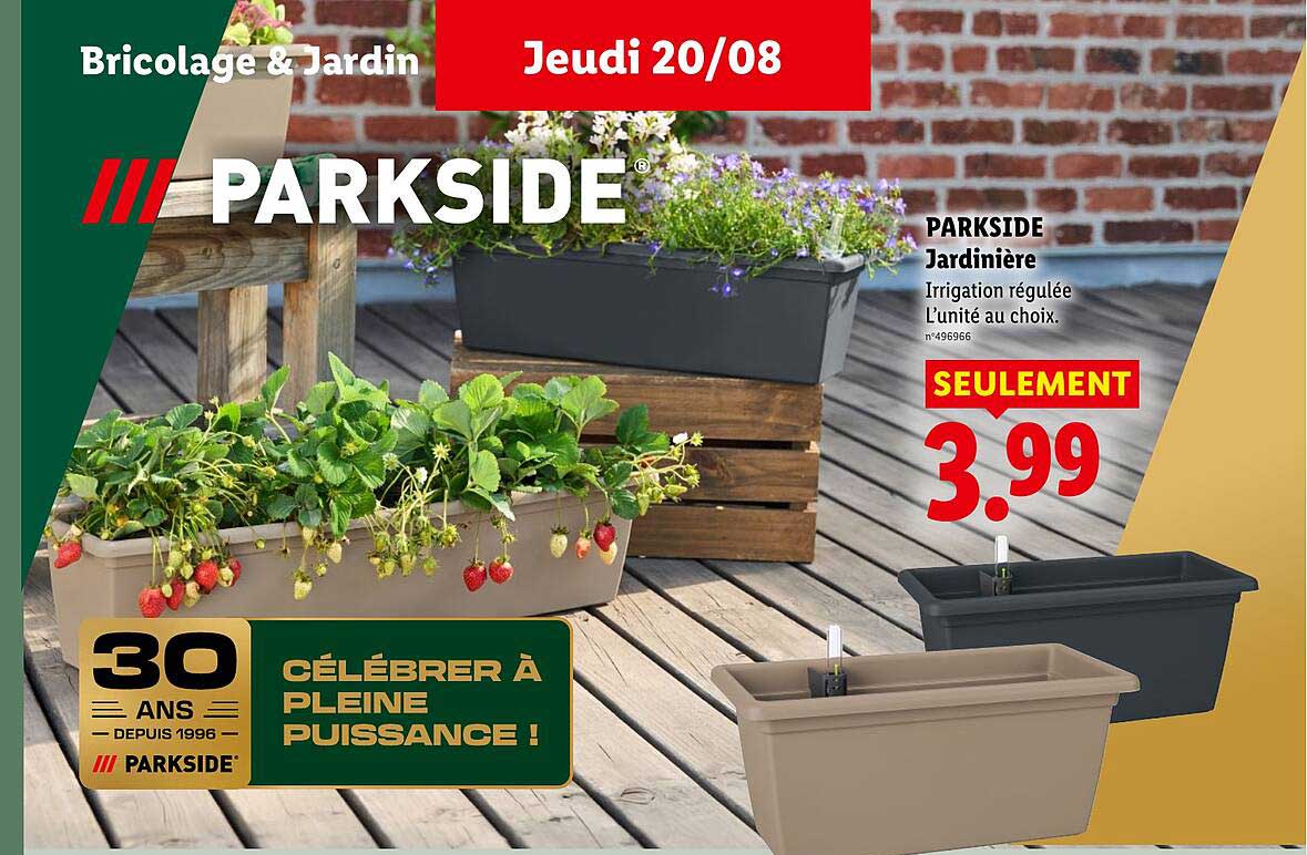 PARKSIDE Jardinière Irrigation régulée L’unité au choix.