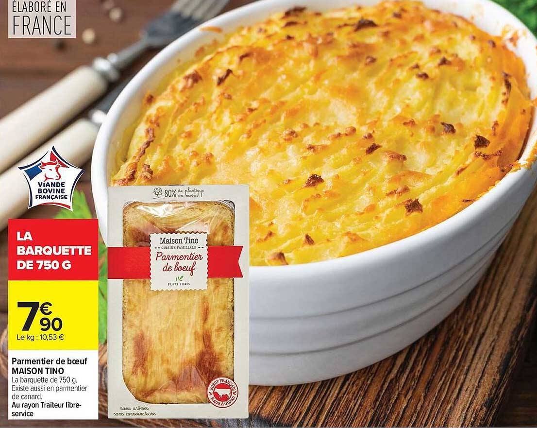Parmentier de boeuf MAISON TINO