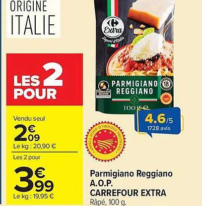 Parmigiano Reggiano A.O.P. CARREFOUR EXTRA