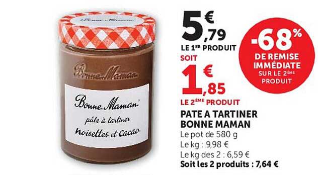 PATE A TARTINER BONNE MAMAN