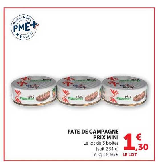 PATE DE CAMPAGNE PRIX MINI