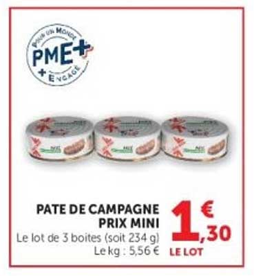 PATE DE CAMPAGNE PRIX MINI