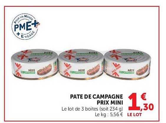 PATE DE CAMPAGNE PRIX MINI