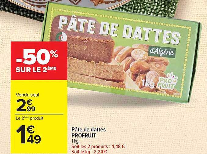 Pâte de dattes d'Algérie