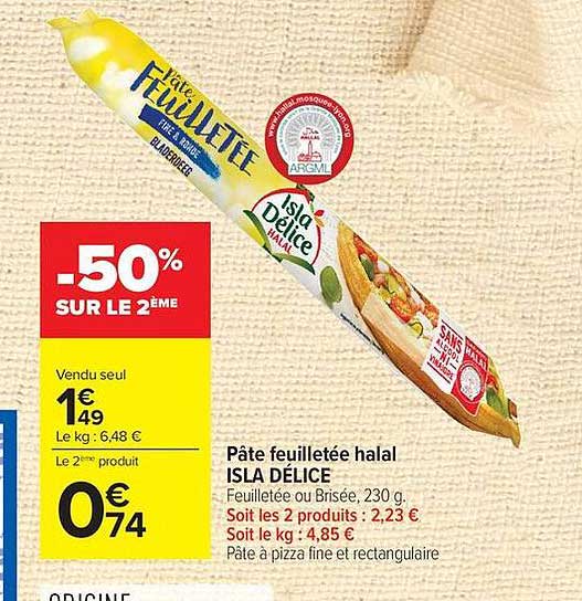 Pâte feuilletée halal ISLA DÉLICE