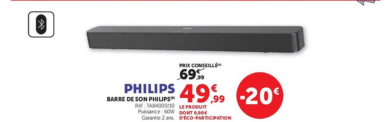 PHILIPS BARRE DE SON PHILIPS