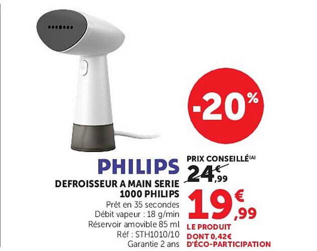 PHILIPS DEFROISSEUR A MAIN SERIE 1000 PHILIPS