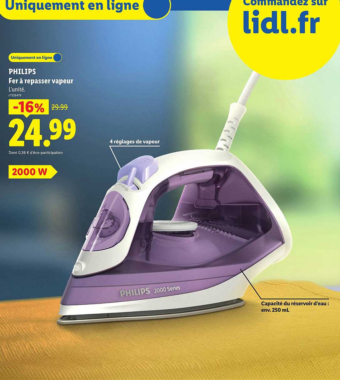 PHILIPS Fer à repasser vapeur