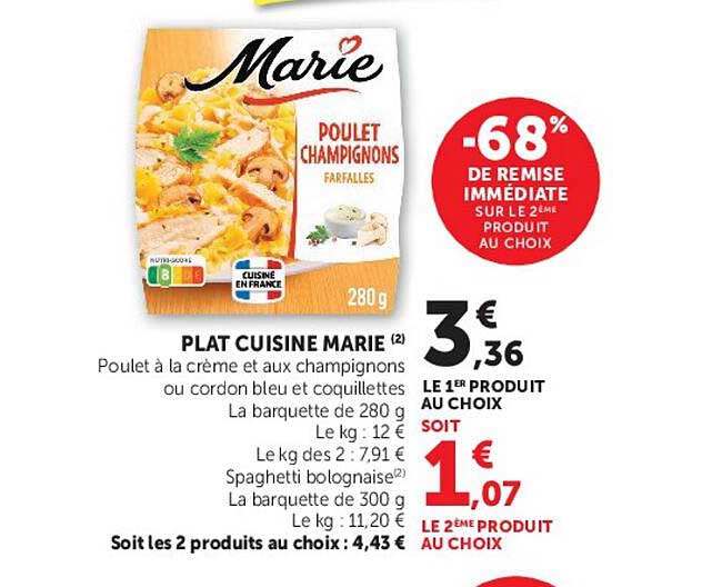PLAT CUISINE MARIE