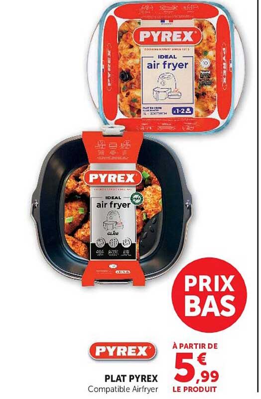 PLAT PYREX Compatible Airfryer