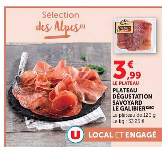 PLATEAU DÉGUSTATION SAVOYARD LE GALIBIER (2/C)