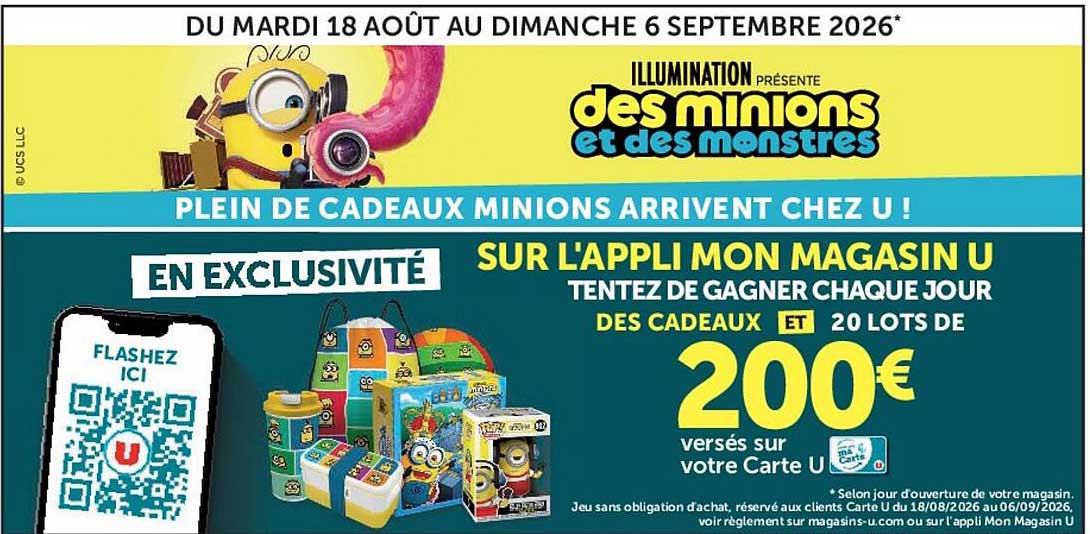 PLEIN DE CADEAUX MINIONS ARRIVENT CHEZ U !