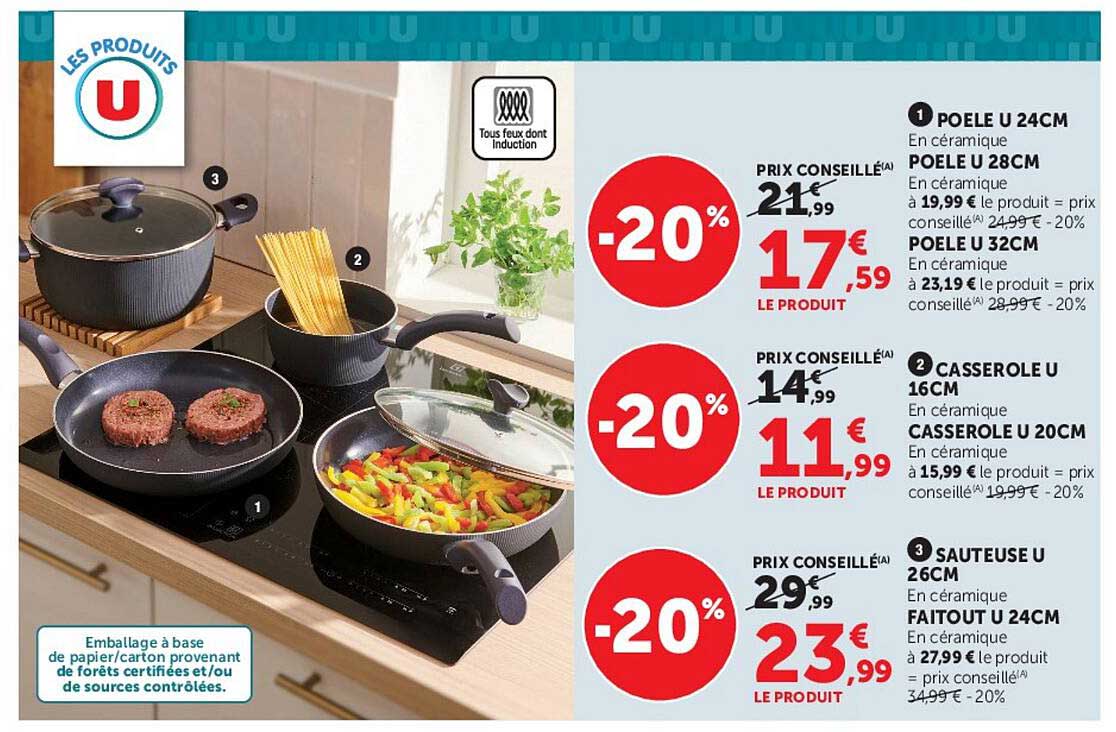 POELE U 24CM