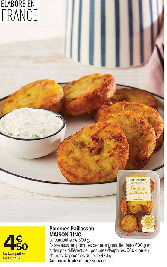 Pommes Paillasson MAISON TINO