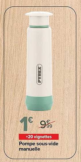 Pompe sous-vide manuelle