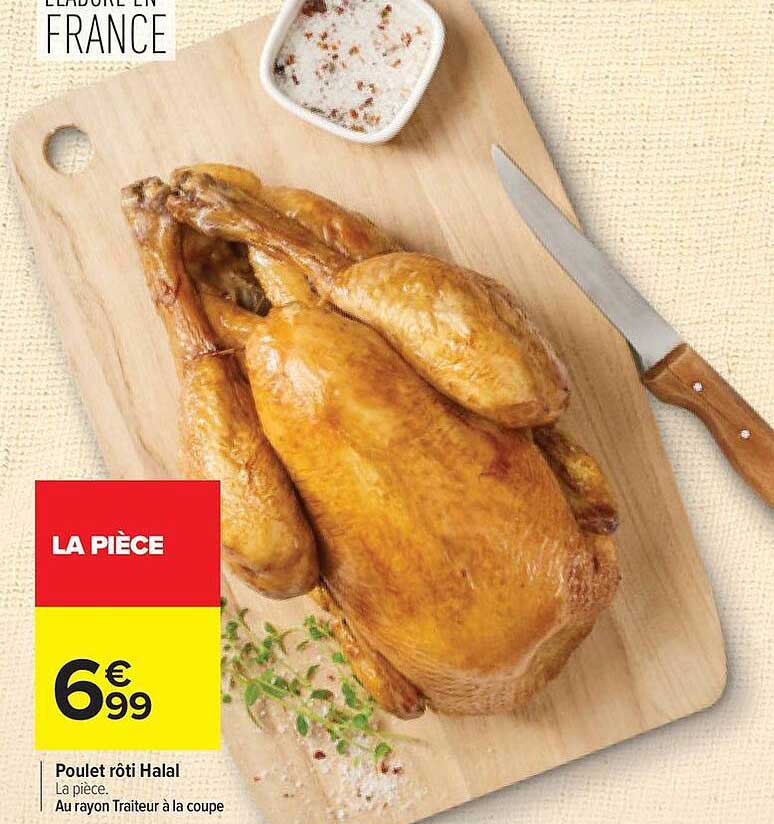 Poulet rôti Halal