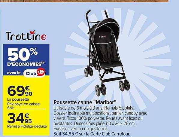 Poussette canne "Maribor"