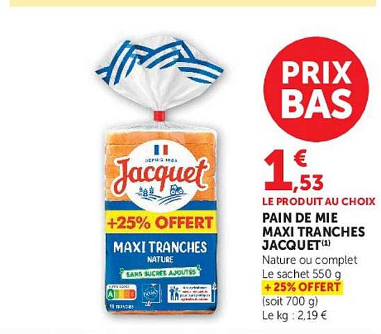 PRIX BAS