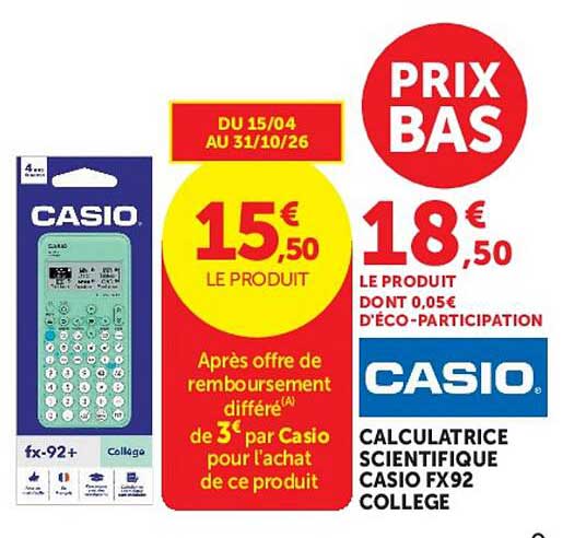 PRIX BAS