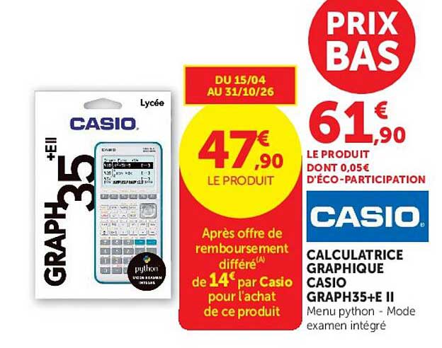 PRIX BAS