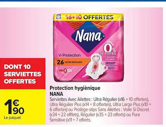 Protection hygiénique NANA