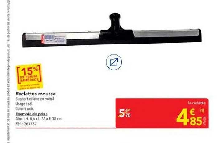 Raclettes mousse
