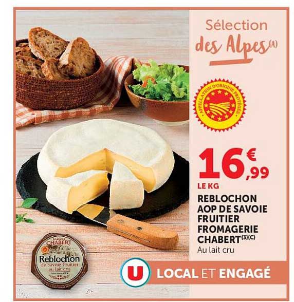 REBLOCHON AOP DE SAVOIE FRUITIER FROMAGERIE CHABERT(3)(C) Au lait cru