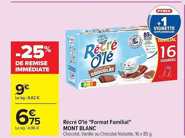 Récré O'lé "Format Familial" MONT BLANC
