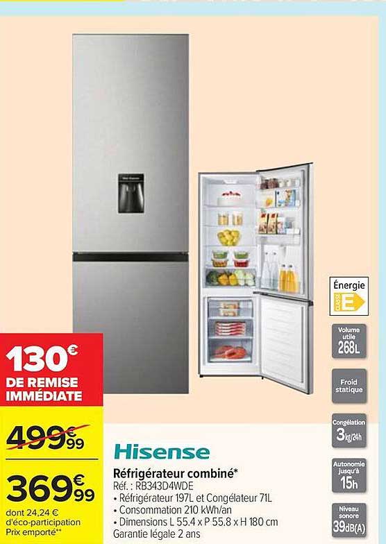 Réfrigérateur combiné*