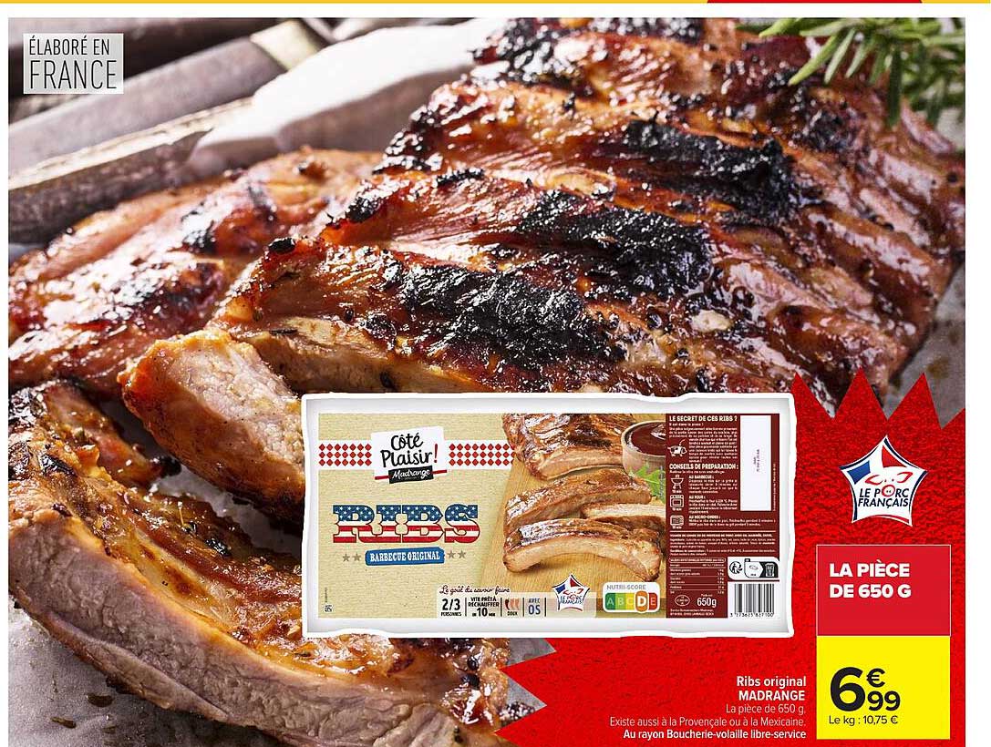 Ribs original MADRANGE