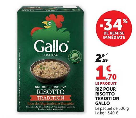 RIZ POUR RISOTTO TRADITION GALLO