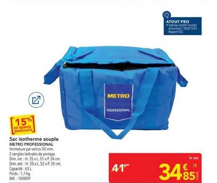 Sac isotherme souple METRO PROFESSIONAL