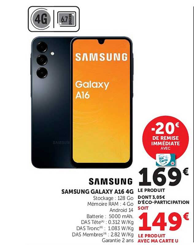 SAMSUNG GALAXY A16 4G