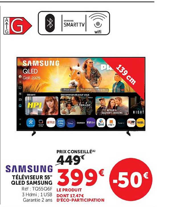 SAMSUNG TÉLÉVISEUR 55" QLED SAMSUNG