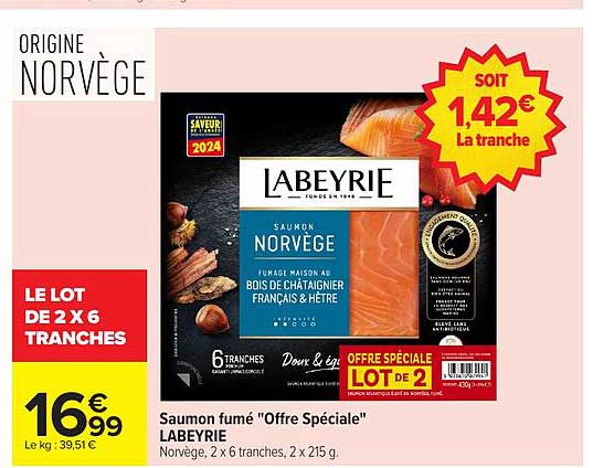 Saumon fumé "Offre Spéciale" LABEYRIE
