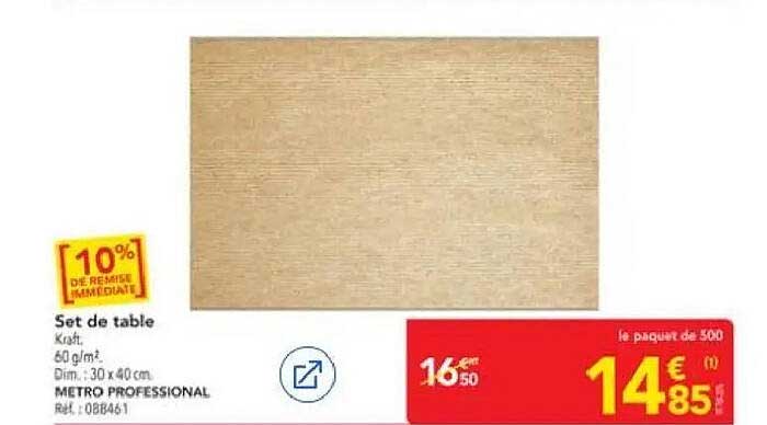 Set de table kraft