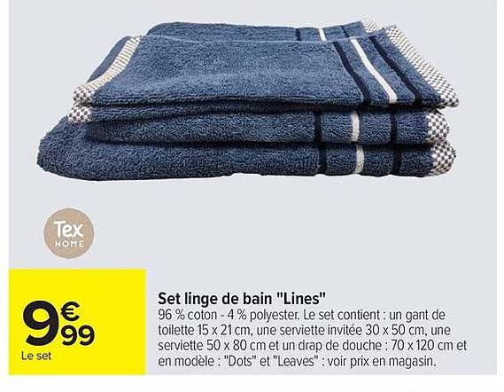 Set linge de bain "Lines"