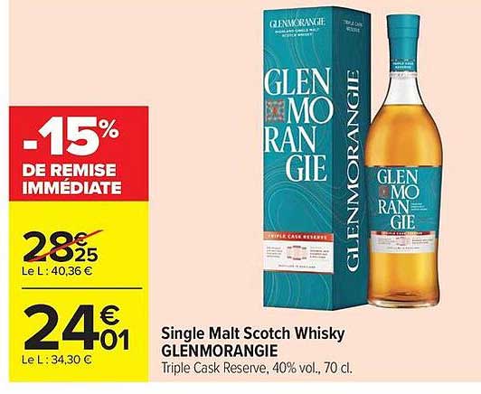 Single Malt Scotch Whisky GLENMORANGIE Triple Cask Reserve, 40% vol., 70 cl.
