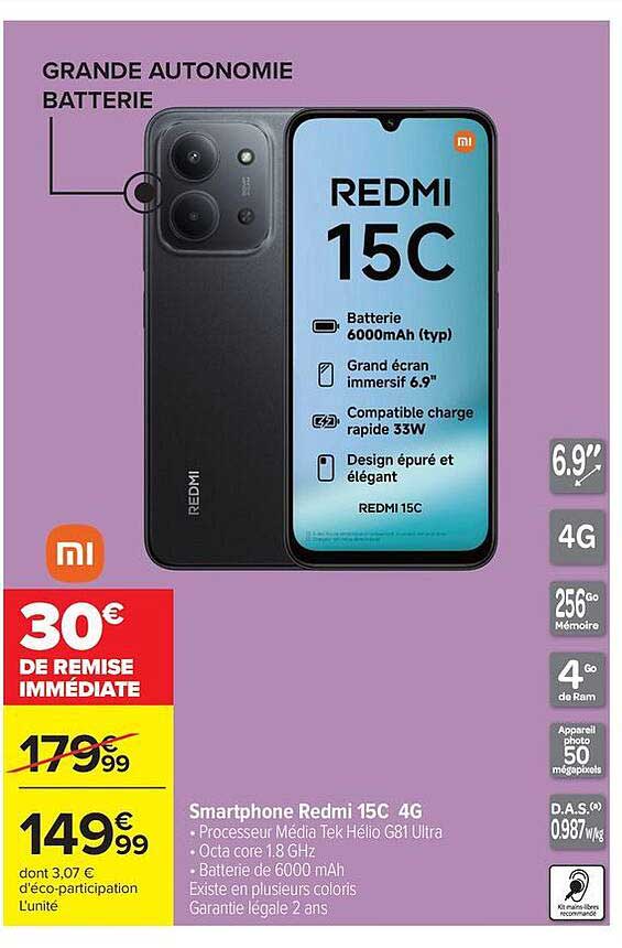 Smartphone Redmi 15C 4G